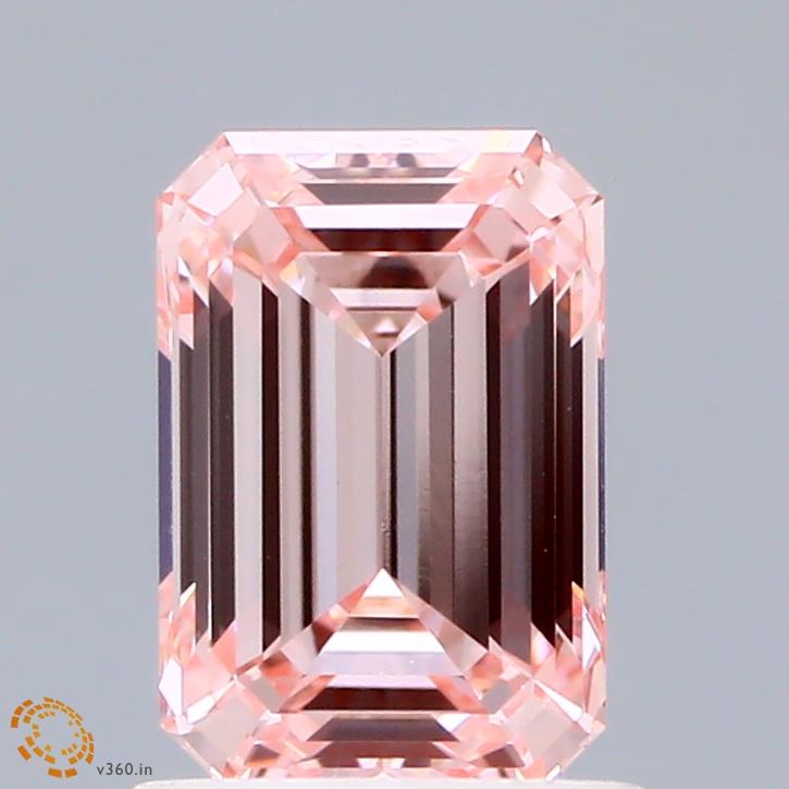 1.14 Ct. Fancy Intense Pink Emerald Lab Grown Diamond