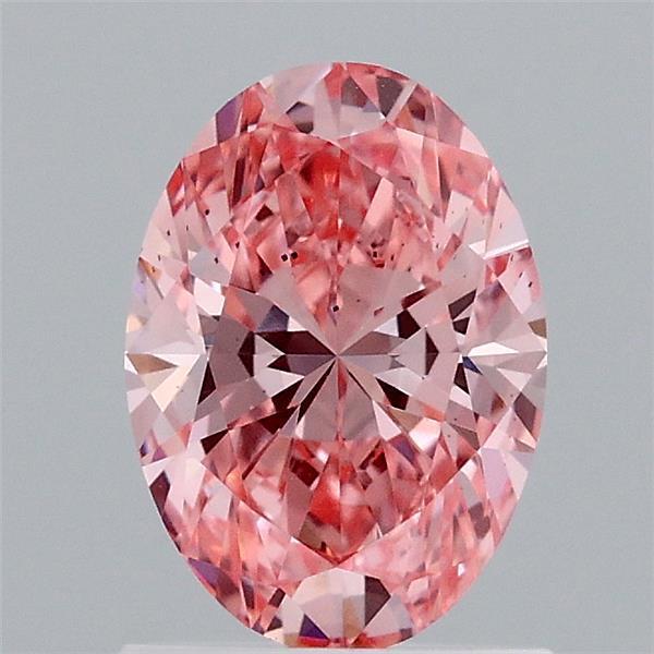 1.09 Ct. Fancy Vivid Pink Oval Lab Grown Diamond