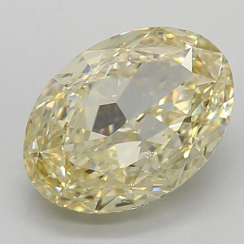 5.04 Ct. Fancy Intense Yellow Oval Lab Grown Diamond