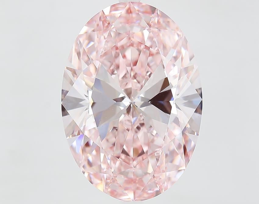 10.10 Ct. Fancy Intense Pink Oval Lab Grown Diamond