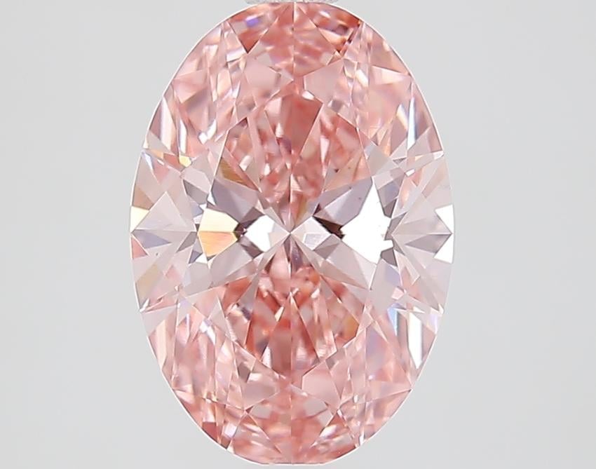 2.01 Ct. Fancy Vivid Pink Oval Lab Grown Diamond