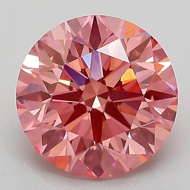 2.04 Ct. Fancy Vivid Pink Round Lab Grown Diamond
