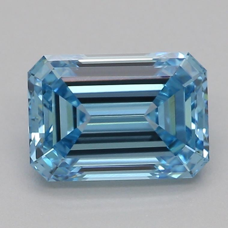 1.05 Ct. Fancy Vivid Blue Emerald Lab Grown Diamond