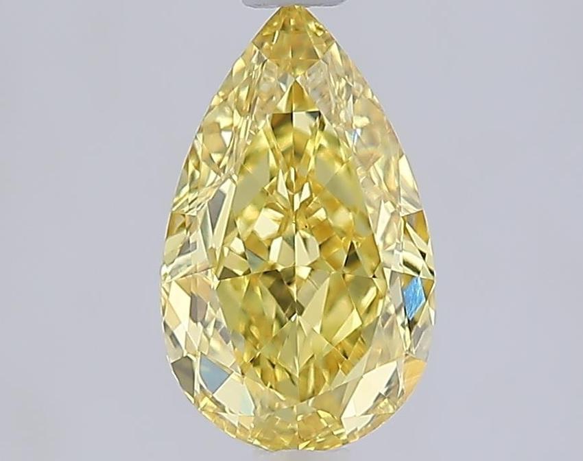 1.58 Ct. Fancy Vivid Yellow Yellow Pear Lab Grown Diamond