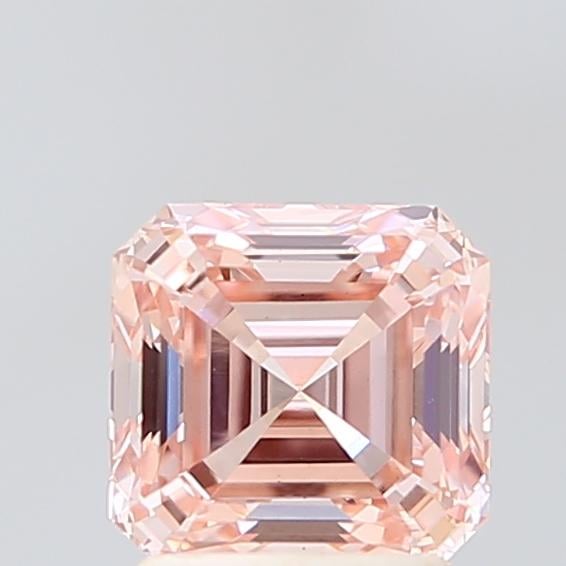 1.79 Ct. Fancy Intense Pink Asscher Lab Grown Diamond