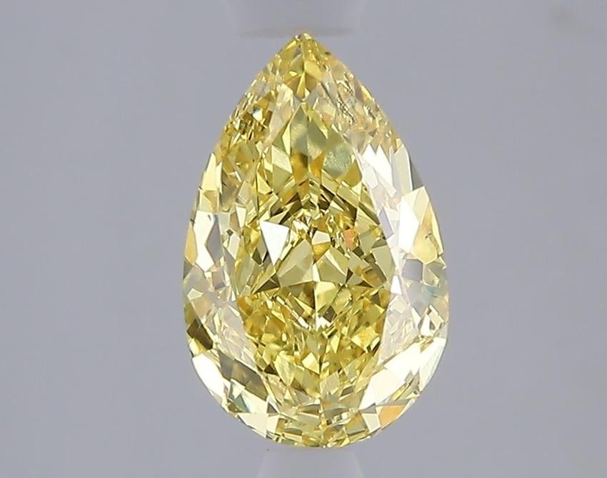2.02 Ct. Fancy Vivid Yellow Yellow Pear Lab Grown Diamond