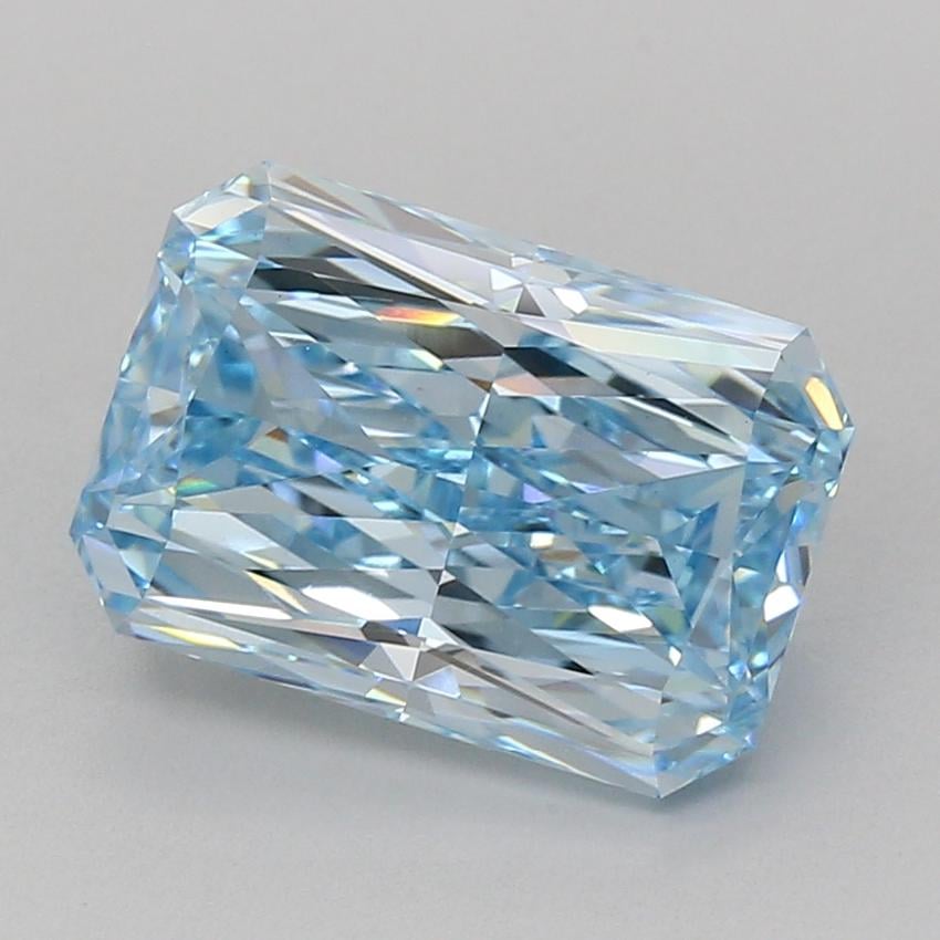 5.06 Ct. Fancy Vivid Blue Radiant Lab Grown Diamond