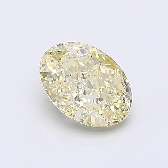 1.10 Ct. Fancy Light  Yellow Oval Lab Grown Diamond
