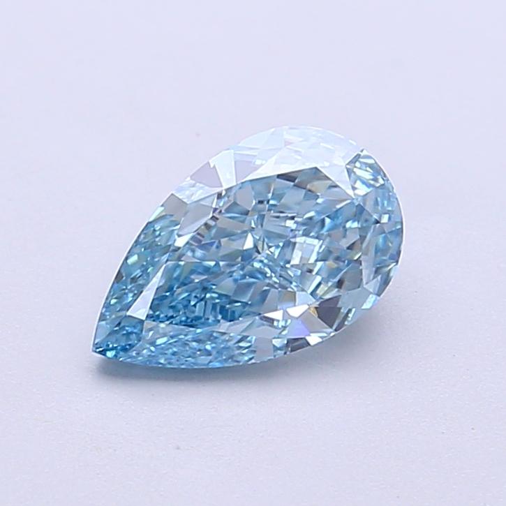 1.09 Ct. Fancy Vivid  Blue Pear Lab Grown Diamond