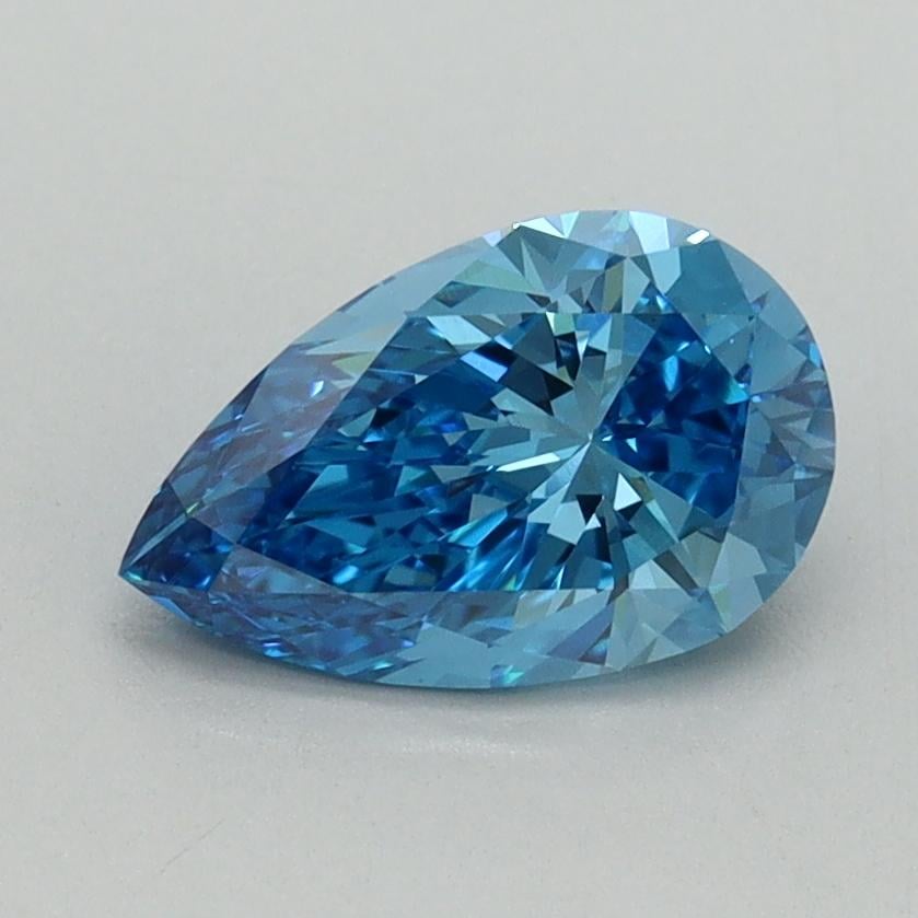 1.08 Ct. Fancy Vivid Blue Pear Lab Grown Diamond