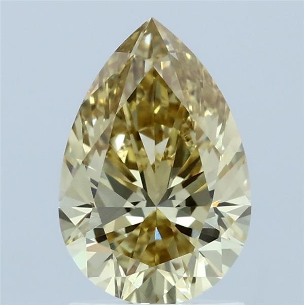 1.51 Ct. Fancy Intense  Yellow Pear Lab Grown Diamond
