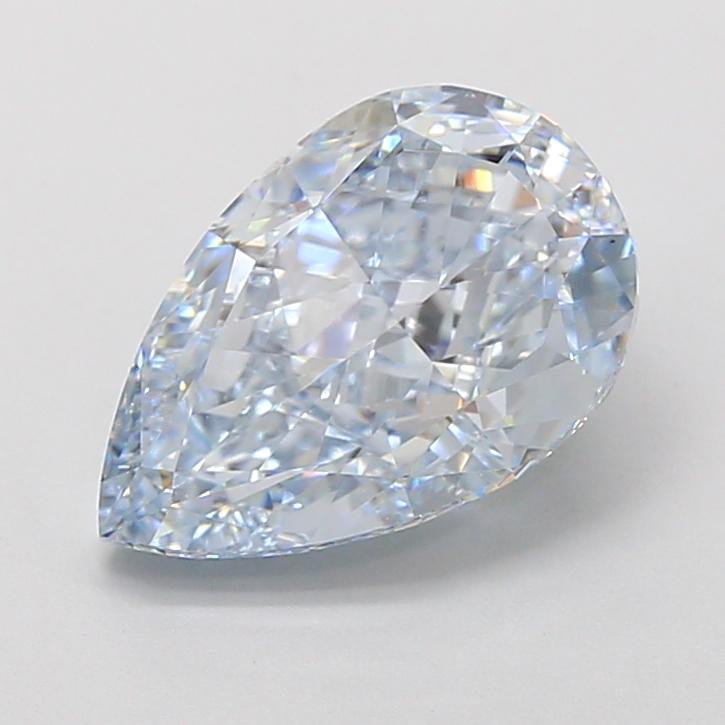 3.61 Ct. Fancy Intense  Blue Pear Lab Grown Diamond