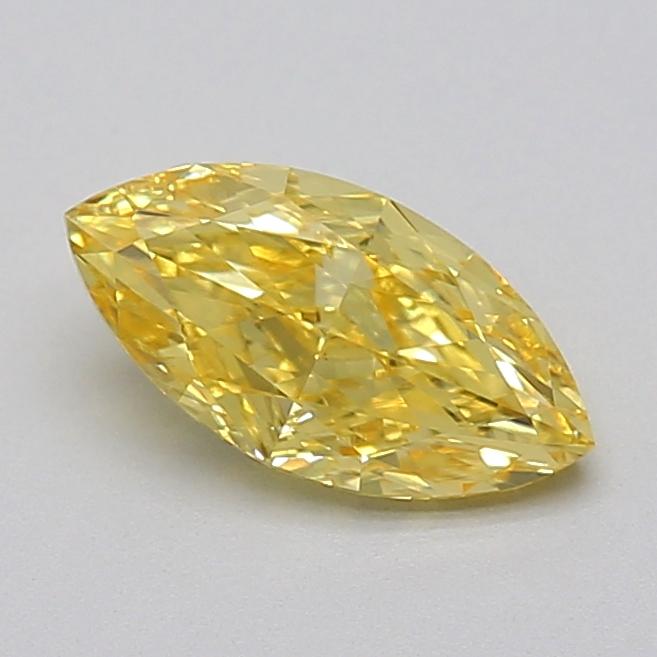 1.07 Ct. Fancy Intense  Yellow Marquise Lab Grown Diamond