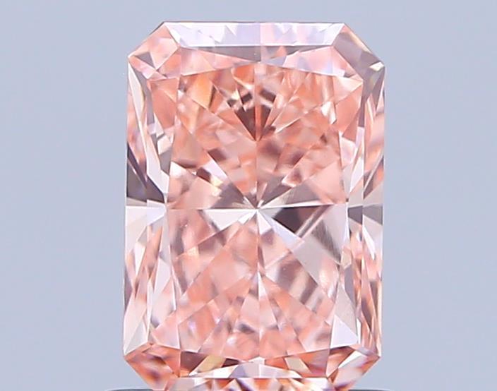 0.96 Ct. Fancy Vivid Pink Radiant Lab Grown Diamond