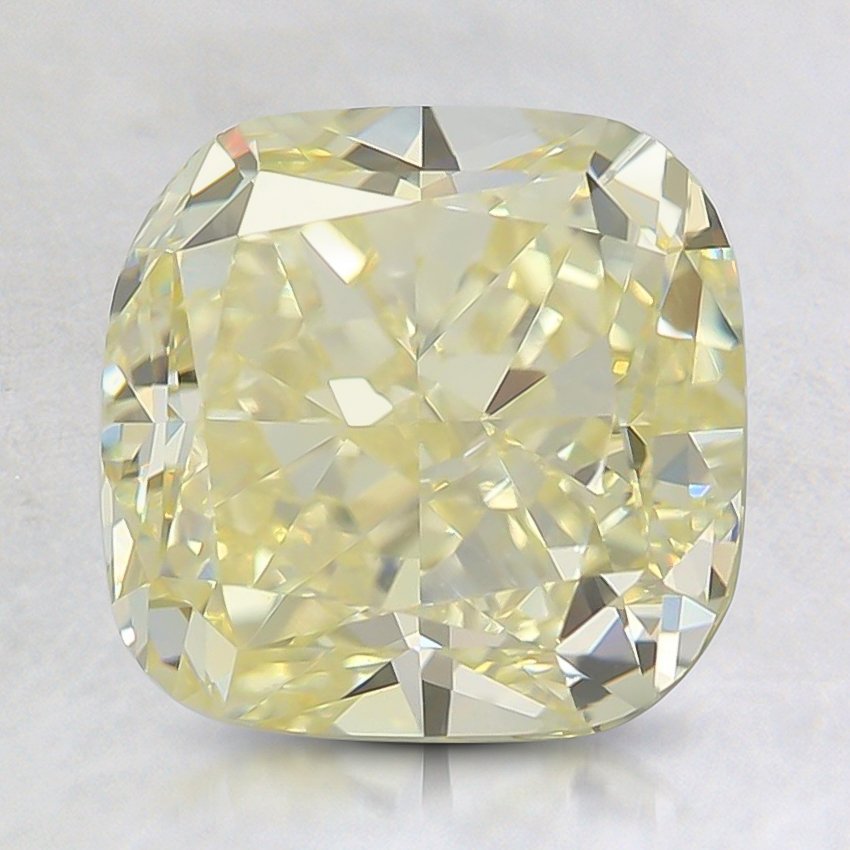 3.04 Ct. Fancy Yellow Cushion Diamond