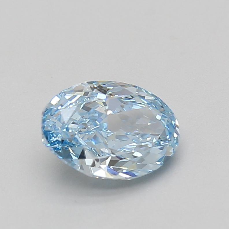 1.58 Ct. Fancy Vivid Blue Oval Lab Grown Diamond