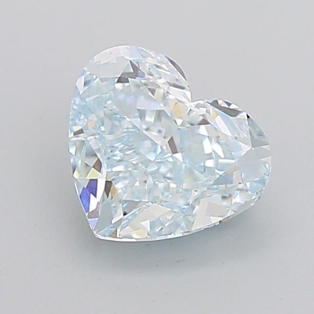 2.51 Ct. Fancy Light Blue Heart Lab Grown Diamond
