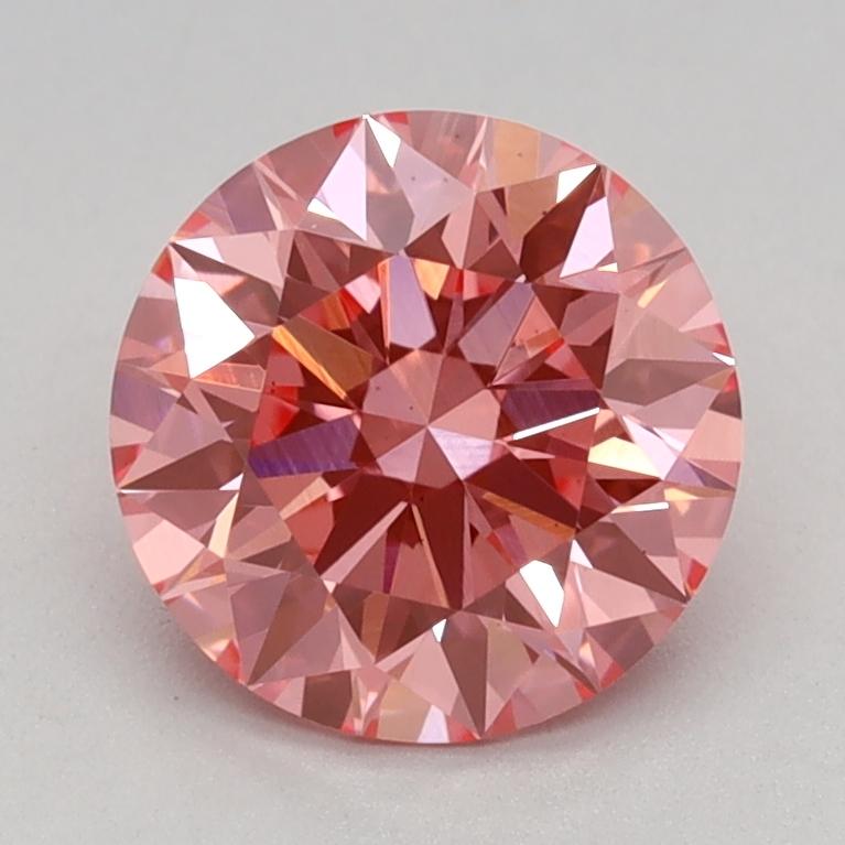1.18 Ct. Fancy Vivid Pink Round Lab Grown Diamond