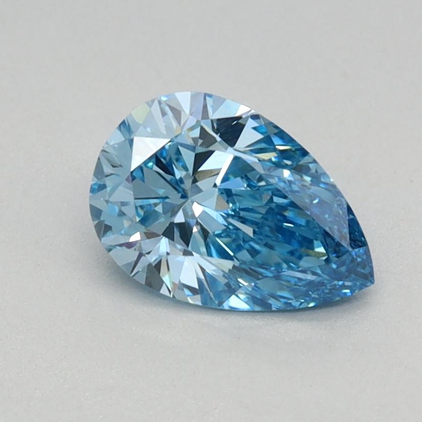 0.58 Ct. Fancy Vivid Blue Pear Lab Grown Diamond
