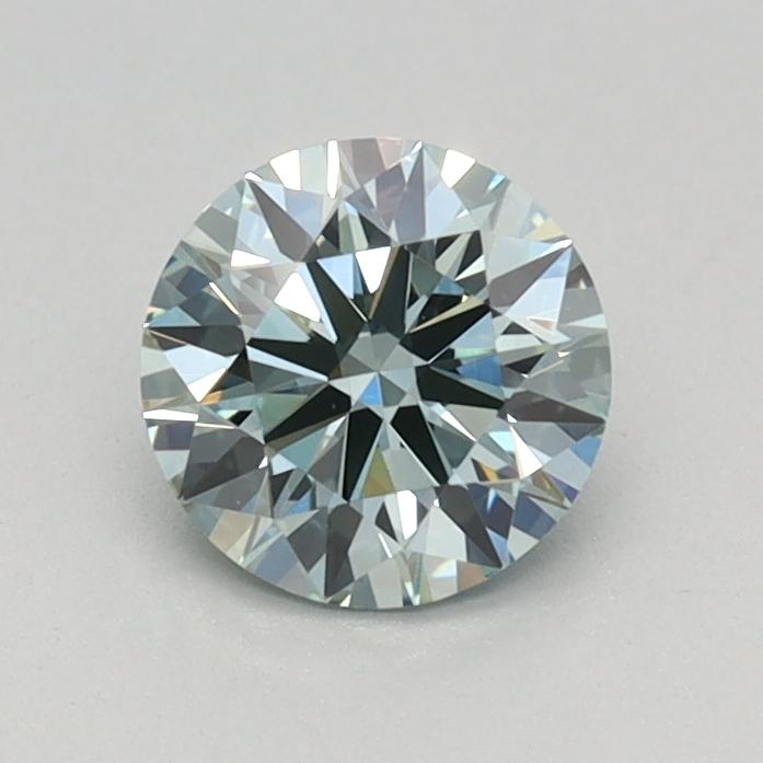 0.61 Ct. Fancy Vivid Green Round Lab Grown Diamond