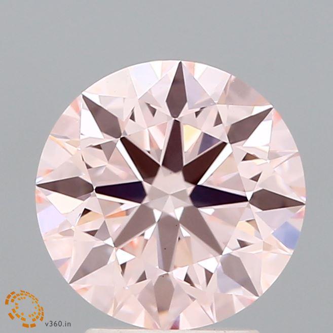 2.25 Ct. Fancy Intense Pink Round Lab Grown Diamond