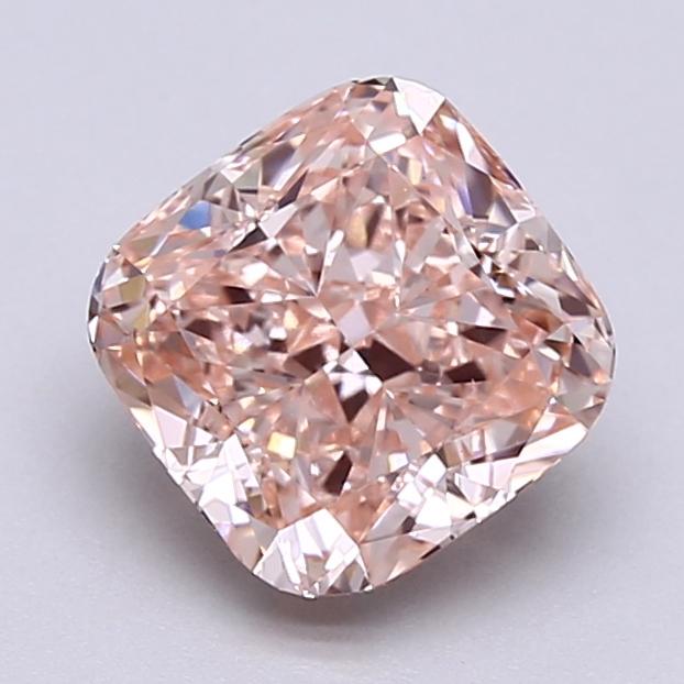 2.52 Ct. Fancy Intense  Pink Cushion Lab Grown Diamond