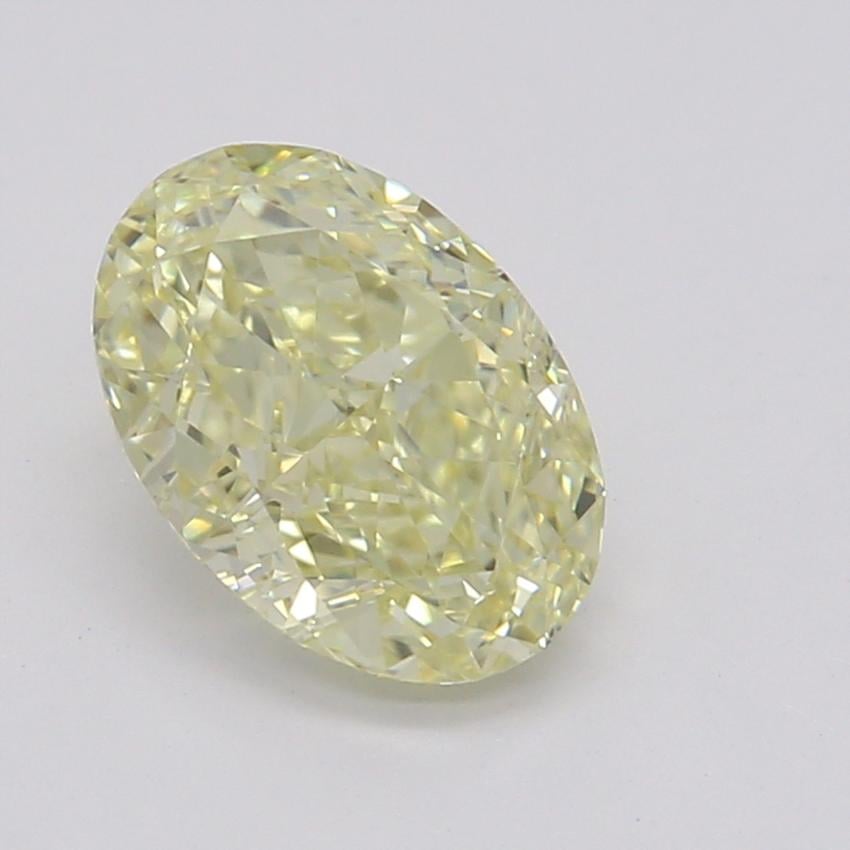 0.73 Ct. Fancy Light Yellow Oval Diamond