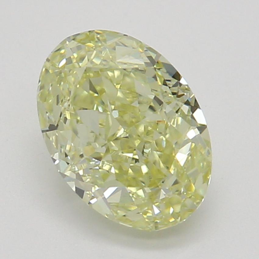 0.72 Ct. Fancy Light Yellow Oval Diamond