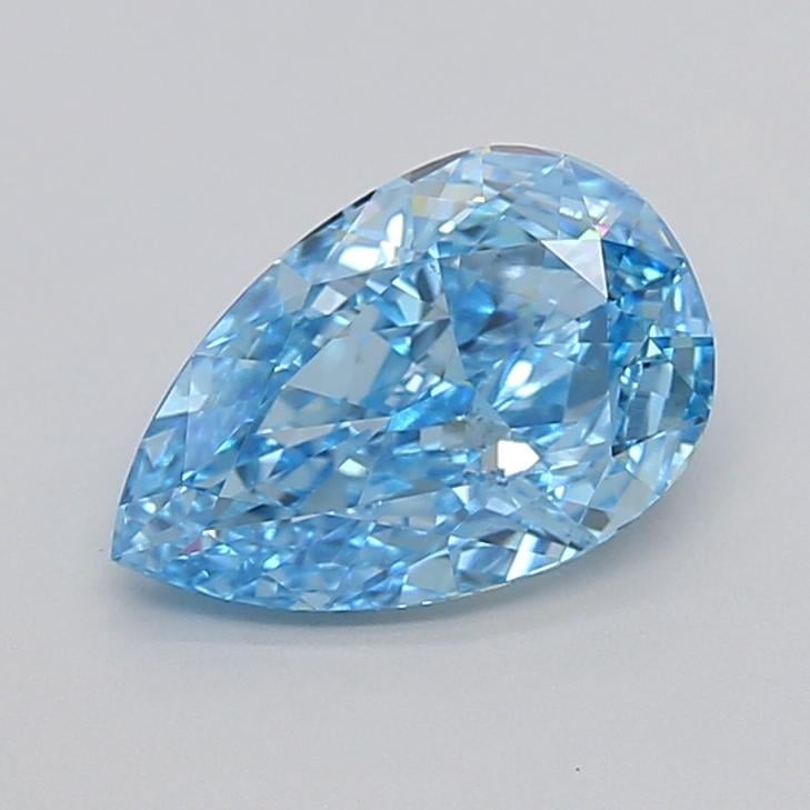 2.07 Ct. Fancy Vivid  Blue Pear Lab Grown Diamond