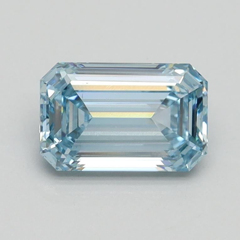 0.96 Ct. Fancy Intense Blue Emerald Lab Grown Diamond