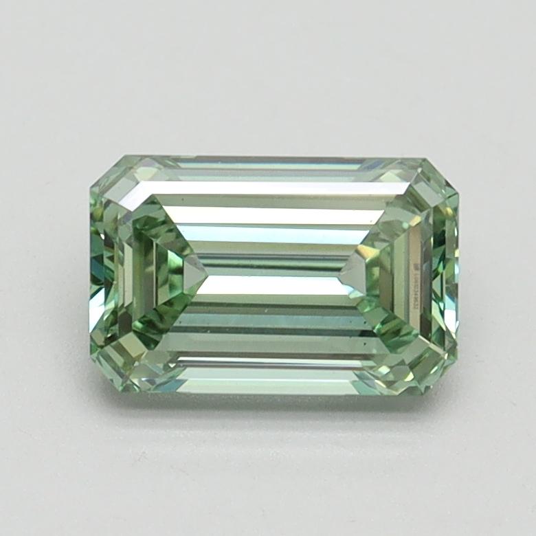 1.02 Ct. Fancy Intense Pacific Green Emerald Lab Grown Diamond