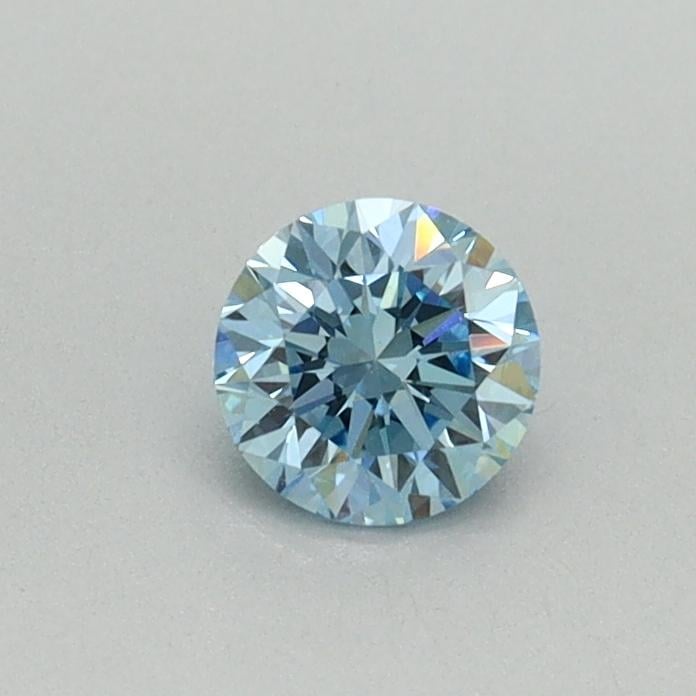 0.34 Ct. Fancy Vivid Blue Round Lab Grown Diamond