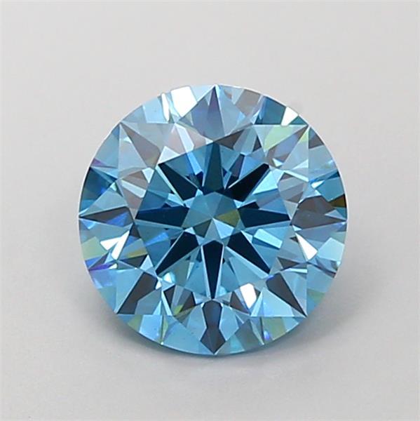 1.52 Ct. Fancy Vivid  Blue Round Lab Grown Diamond