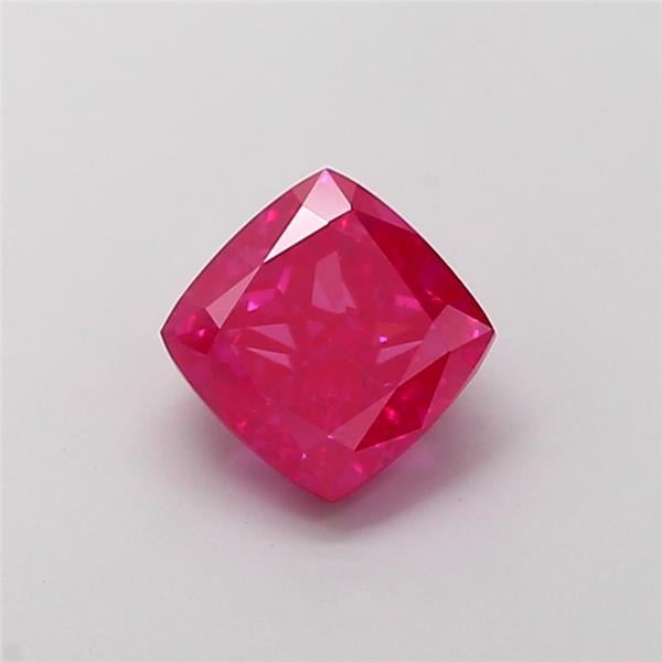 1.50 Ct. Fancy Deep  Pink Cushion Lab Grown Diamond