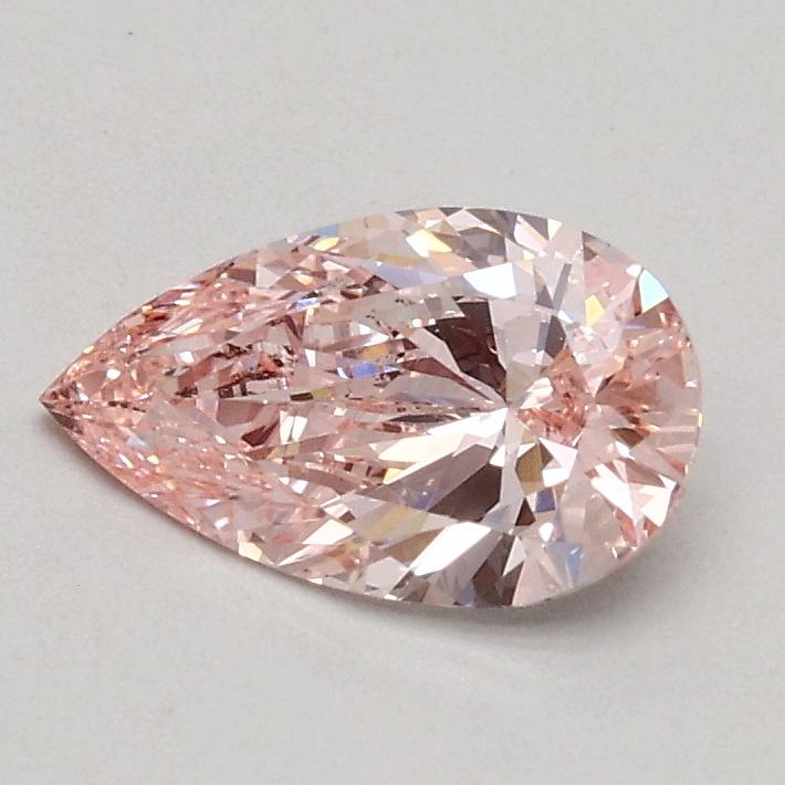 0.51 Ct. Fancy Intense Pink Pear Lab Grown Diamond