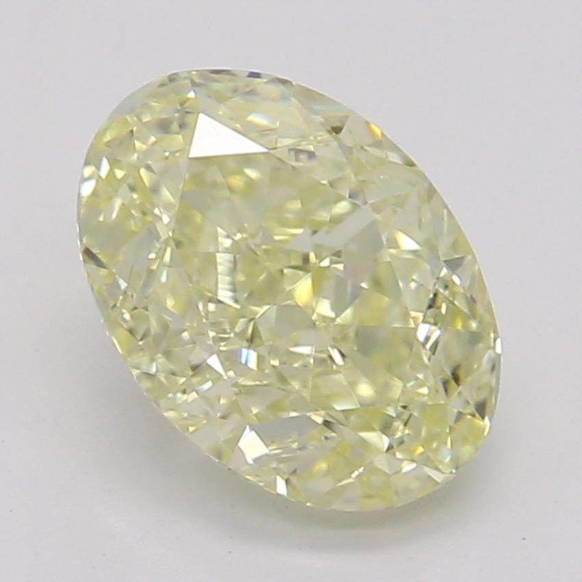 0.90 Ct. Fancy Yellow Oval Diamond