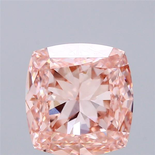 3.05 Ct. Fancy Intense Pink Cushion Lab Grown Diamond