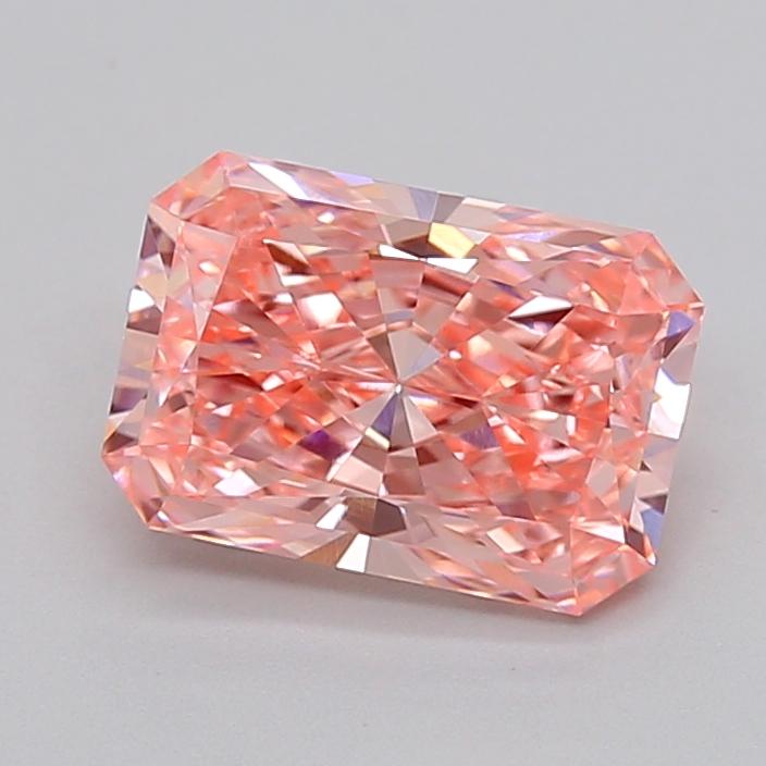 2.09 Ct. Fancy Vivid  Pink Radiant Lab Grown Diamond