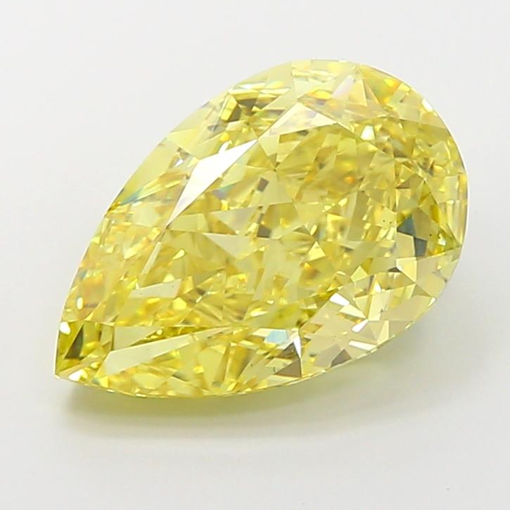 7.00 Ct. Fancy Intense Yellow Pear Lab Grown Diamond