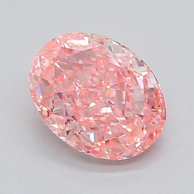 2.09 Ct. Fancy Vivid  Pink Oval Lab Grown Diamond