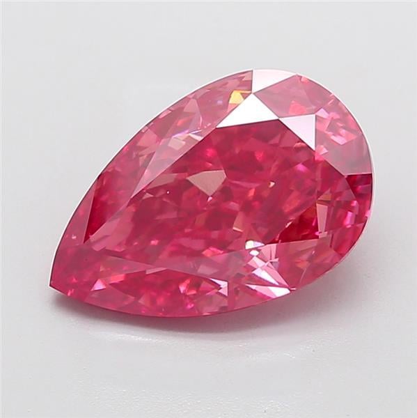 5.52 Ct. Fancy Vivid Pink Pear Lab Grown Diamond