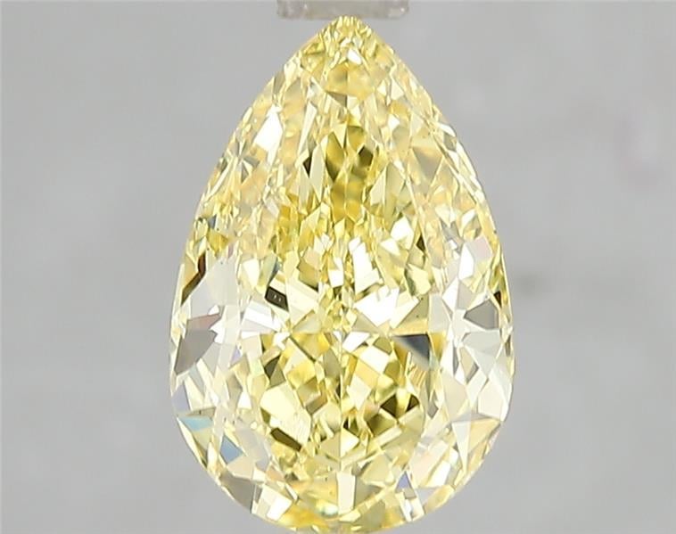 2.01 Ct. Fancy Intense Yellow Pear Lab Grown Diamond