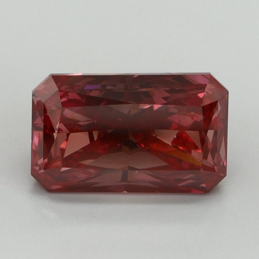 5.07 Ct. Fancy Vivid Red Radiant Lab Grown Diamond