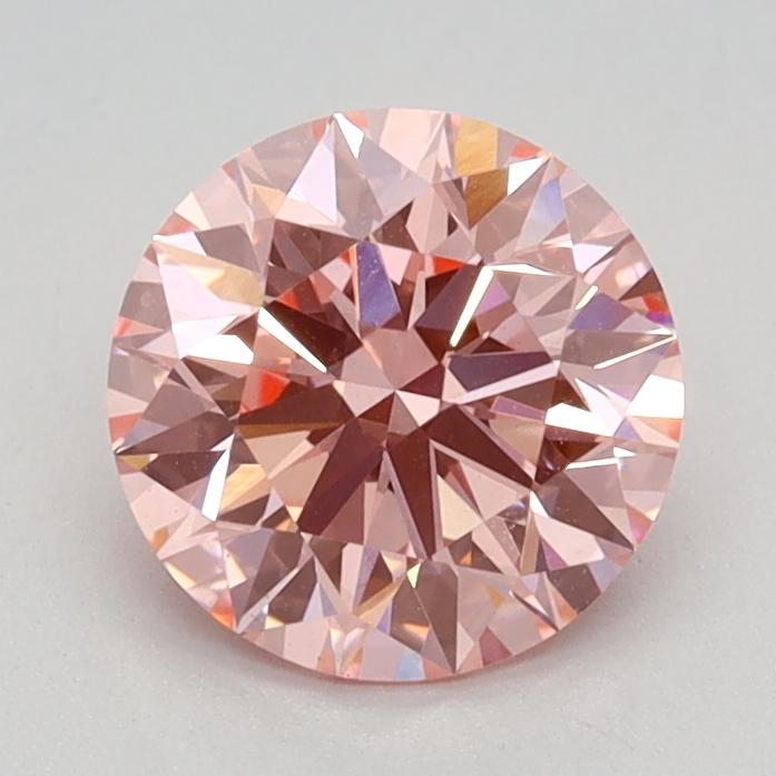 1.07 Ct. Fancy Vivid Pink Round Lab Grown Diamond