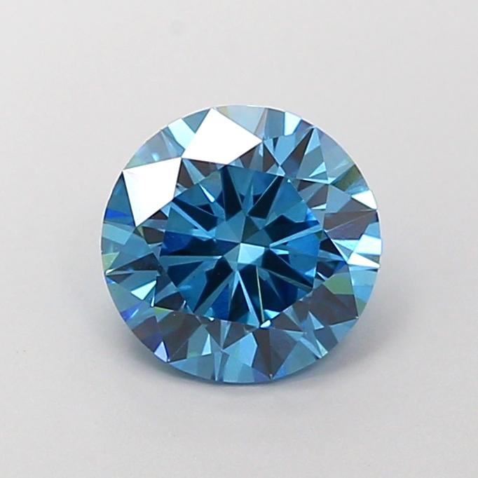 1.70 Ct. Fancy Vivid Blue Round Lab Grown Diamond