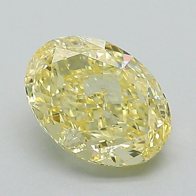 1.19 Ct. Fancy Intense Yellow Oval Lab Grown Diamond