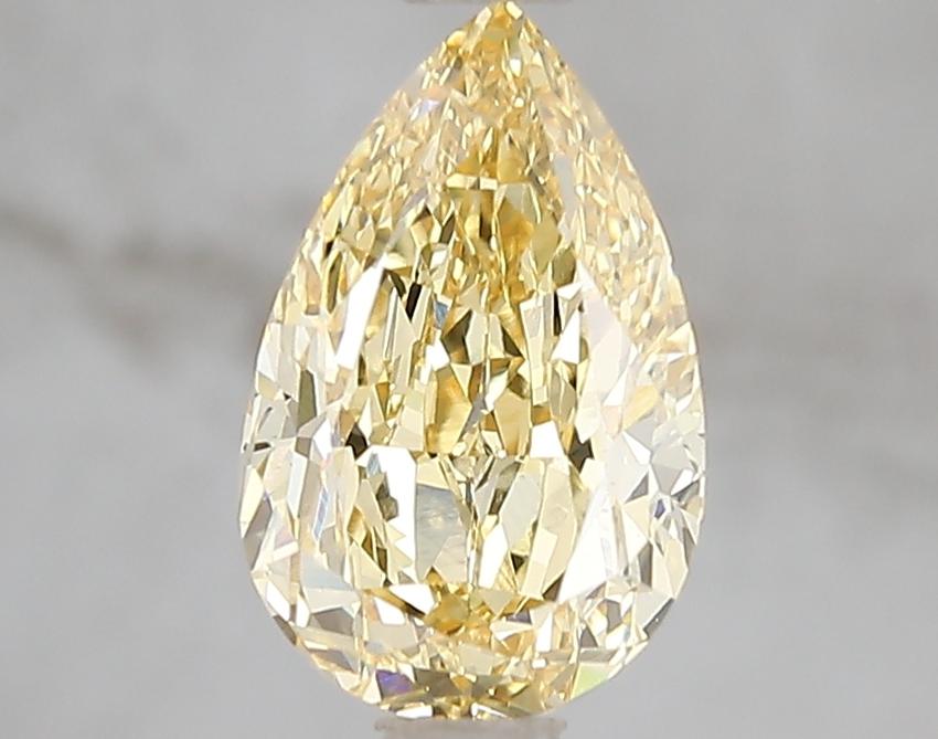 2.00 Ct. Fancy Vivid Yellow Pear Lab Grown Diamond