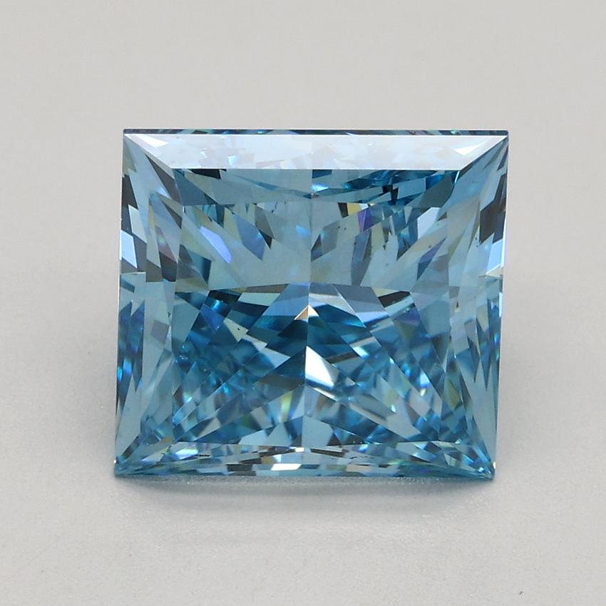 2.84 Ct. Fancy Vivid Blue Princess Lab Grown Diamond