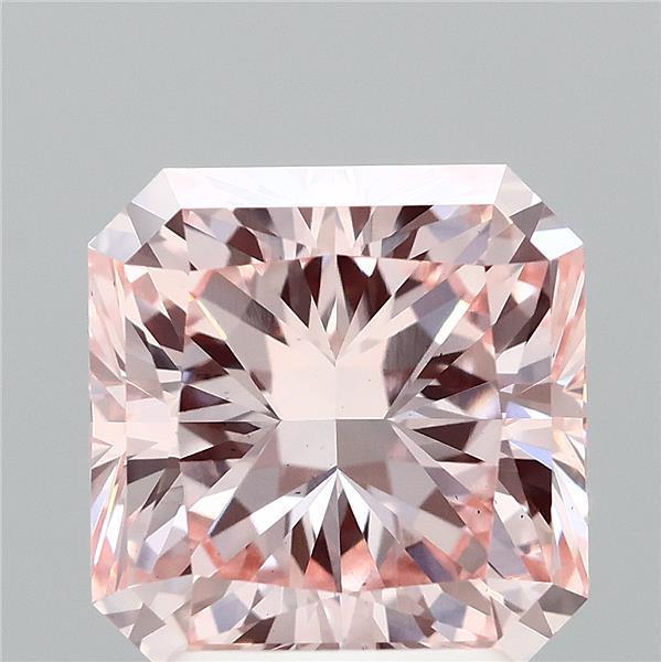 2.62 Ct. Fancy Intense Pink Radiant Lab Grown Diamond