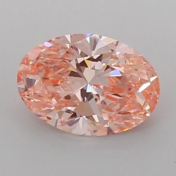 0.97 Ct. Fancy Vivid Pink Oval Lab Grown Diamond